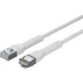 Lanview LV-6AFTP-FLEX-ANG-0025W-S, 0,25 m, Cat6a, U/FTP (STP), RJ-45, RJ-45, Weiß