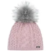 Eisbar Strickmütze (Pompon) Afra Lux - pink