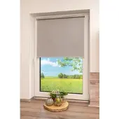 K-Home Springrollo "Klemmfix-Rollo", grau, B:95cm H:150cm, Obermaterial: 100% Polyester, Rollos, Springrollo