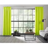 Wirth 1100000002199 "Dim out", grün (limone), B:142cm H:225cm, Polyester, Gardinen, 1100000002199, nach Maß