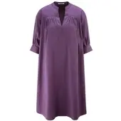 Peter Hahn Kleid überschnittener Schulter lila, 48
