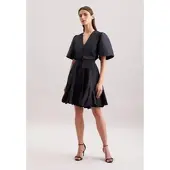 Seidensticker Sommerkleid "Schwarze Rose" V-Neck Uni