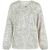 Peter Hahn Bluse Rundhals-Ausschnitt beige, 36