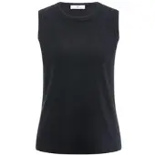 Peter Hahn Rundhals-Top schwarz