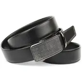 Anthoni Crown Ledergürtel , Herren, Gr. 95, schwarz, Rindsleder, Gürtel Ledergürtel