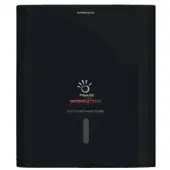 Papernet Papierhandtuchspender, C-Falz und V-Falz, schwarz, Eleganter und antibakterieller Falthandtuchspender mit Defend Tech Technologie, Maße (B x H x L): 30 x 33,6 x 14,5 cm