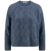 Peter Hahn Rundhals-Pullover aus 100% SUPIMA-Baumwolle blau, 46