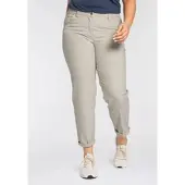 Kjbrand Chinohose "Betty Chino", Damen, Gr. 44, N-Gr, beige, Web, Obermaterial: 60% Baumwolle, 37% Polyamid, 3% Elasthan, bequem knöchellang, Hosen Chinohose, mit Komfortbund