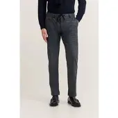 Bugatti "Slim Fit" Glencheck mit Stretch & Kordelzug