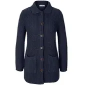Peter Hahn Long-Strickjacke blau, 36