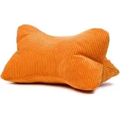 Gozze Nackenkissen GÖZZE "Cord Lesekissen Capri", orange, B:40cm H:19cm L:25cm, Polyester, Funktionskissen, Nackenkissen