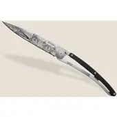 Deejo 37g Ebenholz Feuerwehrmann Taschenmesser - STK - schwarz