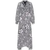Uta Raasch Kleid V-Ausschnitt mehrfarbig, 38