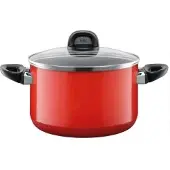Silit Rojo Fleischtopf, Breiter Schüttrand für ein tropffreies Ausgießen, Durchmesser: 24 cm