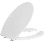 Evenes WC-Sitz Elida 380 x 30 x 450 mm aus Thermoplast, mit Öffnung, weiß - 93 129 79