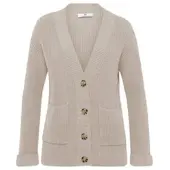 Peter Hahn Strickjacke V-Ausschnitt beige, 40