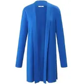 Peter Hahn Long-Strickjacke blau, 44