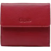 Esquire Leder Geldbörse Viktoria Little Wallet Red dunkelrot