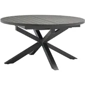 Destiny Esstisch "ARONA", grau (anthrazit, anthrazit, anthrazit), H:75cm T:145cm, Aluminium pulverbeschichtet, Tische, Esstisch, Ø145/ (oval 199x145)x75cm, Aluminium