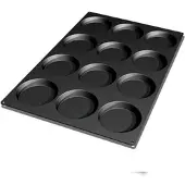Schneider Biskuit Silikonbackform, schwarz, Hochwertige Backform für Gebäck, Höhe: 22 mm