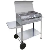 Mille Achille Medium - Handgefertigter Holzkohlegrill aus Edelstahl - 57,5x37cm
