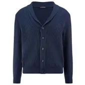 Louis Sayn Schalkragen-Strickjacke blau, 54