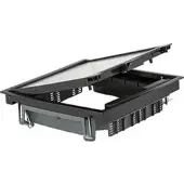 BERG Klappdeckel quadratisch schwarz - 267 x 267 mm