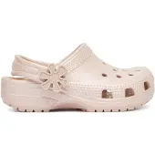 Crocs Pantoletten Classic Pearl Shine Clog T 212815 Rosa