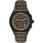 Giorgio Armani Exchange Herren 44MM Schwarzer Edelstahl Uhr, AX4293