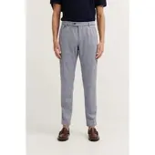 Bugatti Chinohose , Herren, Gr. 38, Länge 34, blau (380, marine), 77% Polyester, 17% Viskose, 6% Elasthan, kariert, normal, Hosen Chinohose, mit Stretchfunktion