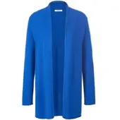 Peter Hahn Strickjacke aus Schurwolle und Kaschmir blau, 46