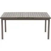 Destiny Esstisch IMOLA 165/215x75cm ausziehbar, Polywood-Tischplatte, taupe