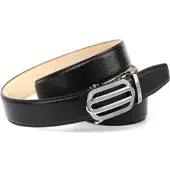 Anthoni Crown Ledergürtel , Damen, Gr. 95, schwarz, Rindsleder, Gürtel Ledergürtel