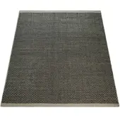 Paco Home Wollteppich "Kasko 300", grau, B:120cm H:12mm L:170cm, Baumwolle, Wolle, Teppiche, Wollteppich, Handweb, Flachgewebe, reine Wolle, handgewebt, hochwertig verarbeitet