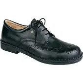 Finn Comfort Budapest Herren Halbschuhe schwarz Glattleder - Größe: UK 10,5