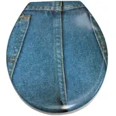 ADOB WC-Sitz "Jeans", grau, Duroplast, WC-Sitze, WC-Sitz, sehr stabil, universal passend