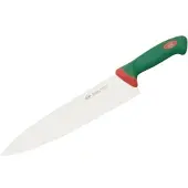 Sanelli Kochmesser, grüner Griff, Küchenmesser mit Edelstahlklinge, Klingenlänge: 20 cm