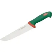 Sanelli Küchenmesser, grüner Griff, Gastromesser mit Edelstahlklinge, Klingenlänge: 18 cm