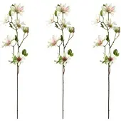 Creativ Green Kunstblume "Sternmagnolie", rosa, H:86cm, Kunststoff, Kunstpflanzen, Kunstblume, mit großen Blüten