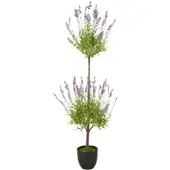 Creativ Green Kunstpflanze "Lavendel", lila, H:120cm, Kunststoff, Kunstpflanzen, Kunstpflanze, mit filigranen Lavendelbüten