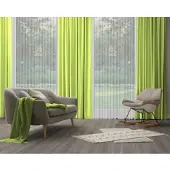 Wirth Vorhang "Dim out", grün (limone), B:142cm H:365cm, Polyester, Gardinen, Vorhang, nach Maß