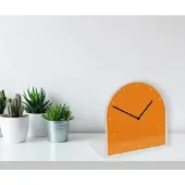 Queence Tischuhr "Helene", gelb, Tischuhren, Tischuhr, Tisch, Uhr, modern, geräuschlos