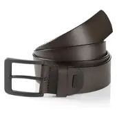 MONTI Ledergürtel "ATLANTA", Herren, Gr. 120, braun, Materialmix, unifarben, Gürtel Ledergürtel, mit dunkler Schließe