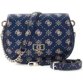 GUESS Umhängetasche Emelie Logo 2 Comp S Navy Logo