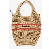 Victoria Bolso Rafia Rayas Women natural (89) UN