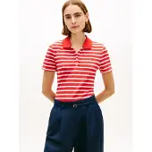 Tommy Hilfiger Poloshirt "1985 Slim Fit Pique Premium" mit Logostickerei, Seitenschlitze