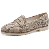 Tamaris Slipper Blockabsatz, Schlupfschuh, Businessschuh im angesagten Animal-Look