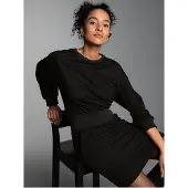 Trigema Jerseykleid "Sweatkleid mit modischem Elastikbund" 1 tlg. tlg.