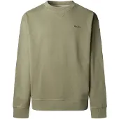 Pepe Jeans für Herren. PM5800154 Sweatshirt Geo Small Logo grün (M), Lässig, Baumwolle