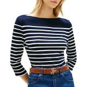 Tommy Hilfiger "NEW CODY SLIM BOAT-NECK" mit Logostickerei